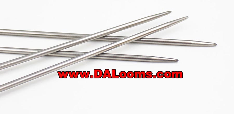 Stainless Steel Doulbe Pointed Knitting Needle,Knitting Needles,Knitting Tools,Weaving Tools,Knitting Loom,Weaving Loom,Crochet Hook,Knitting Accessories