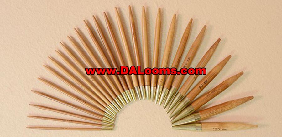 Bamboo Interchangeable Circular Knitting Needle Set